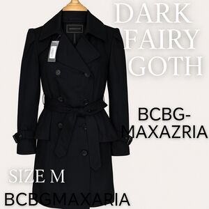 BCBGMAXAZRIA Black Trench Coat for Women